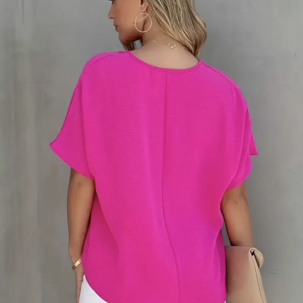 Vibrant Pink Women's Top - Picture 4 of 4
